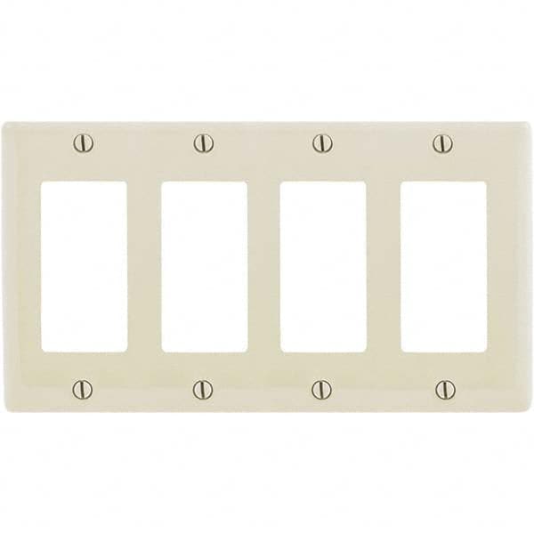 Hubbell Wiring Device-Kellems - Wall Plates Wall Plate Type: Outlet Wall Plates Color: Light Almond - Apex Tool & Supply