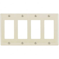 Hubbell Wiring Device-Kellems - Wall Plates Wall Plate Type: Outlet Wall Plates Color: Light Almond - Apex Tool & Supply