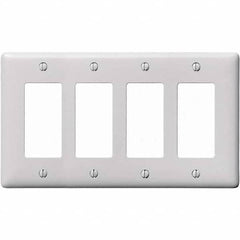 Hubbell Wiring Device-Kellems - Wall Plates Wall Plate Type: Outlet Wall Plates Color: White - Apex Tool & Supply