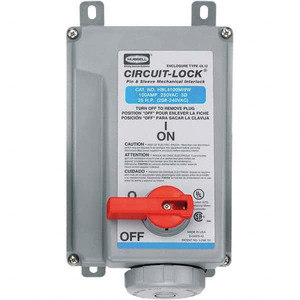 Hubbell Wiring Device-Kellems - Pin & Sleeve Receptacles Receptacle/Part Type: Interlock Pin Configuration: 4 - Apex Tool & Supply