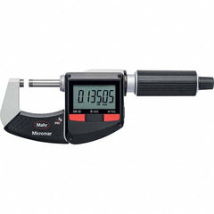 Mahr - Electronic Outside Micrometers Type: Standard Minimum Measurement (Decimal Inch): 4.0000 - Apex Tool & Supply