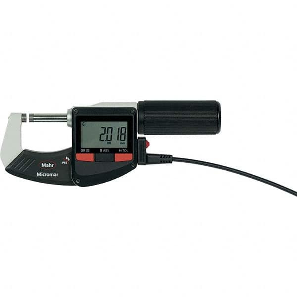 Mahr - Electronic Outside Micrometers Type: Standard Minimum Measurement (Decimal Inch): 0.0000 - Apex Tool & Supply