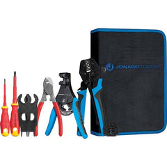 Jonard Tools - Crimpers Type: Solar Panel Crimping Tool Kit Capacity: 14, 12, or 10 AWG - Apex Tool & Supply