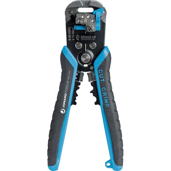 Jonard Tools - Wire & Cable Strippers Type: Wire Stripper/Crimper Maximum Capacity: 8 AWG - Apex Tool & Supply