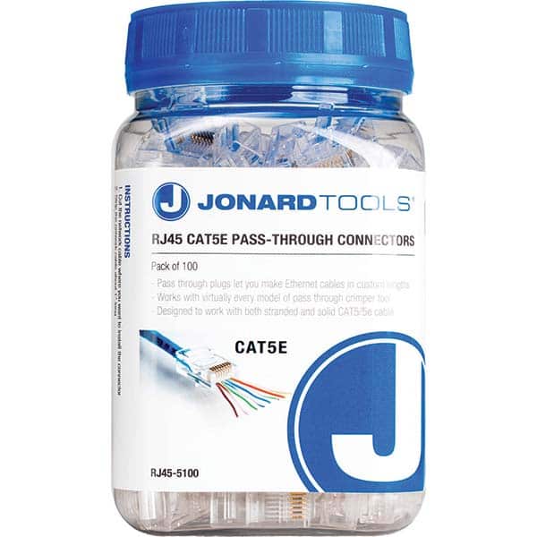 Jonard Tools - Cable Tools & Kits Tool Type: Pass-Through Connectors Number of Pieces: 100.000 - Apex Tool & Supply