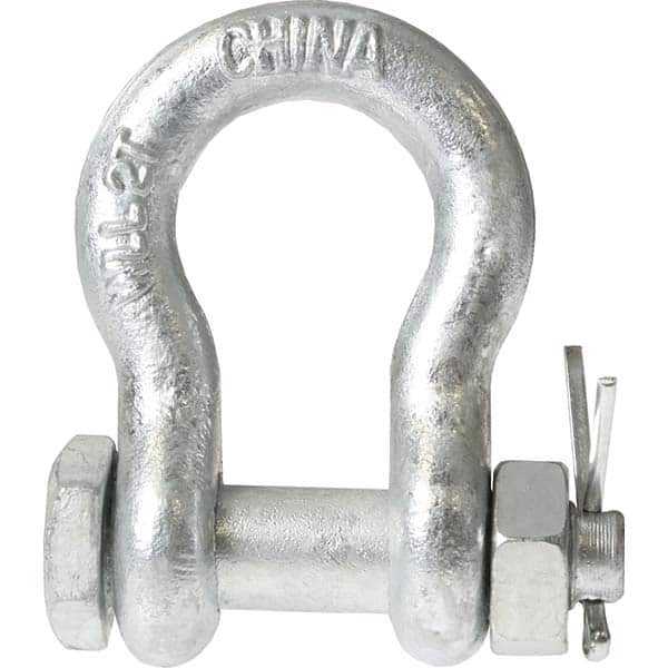 US Cargo Control - Shackles Load Limit (Ton): 3.25 Pin Type: Bolt&Nut - Apex Tool & Supply