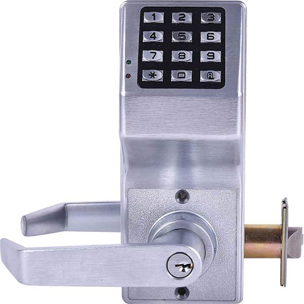 Alarm Lock - Lever Locksets Type: Double Side Entrance Door Thickness: 1-3/4 - Apex Tool & Supply