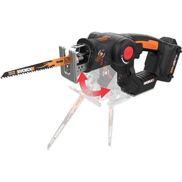 Worx - Cordless Reciprocating Saws Voltage: 20.00 Battery Chemistry: Lithium-Ion - Apex Tool & Supply