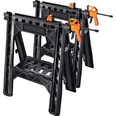 Worx - Stationary Work Benches, Tables Type: Foldup Sawhorse Top Material: Plastic - Apex Tool & Supply