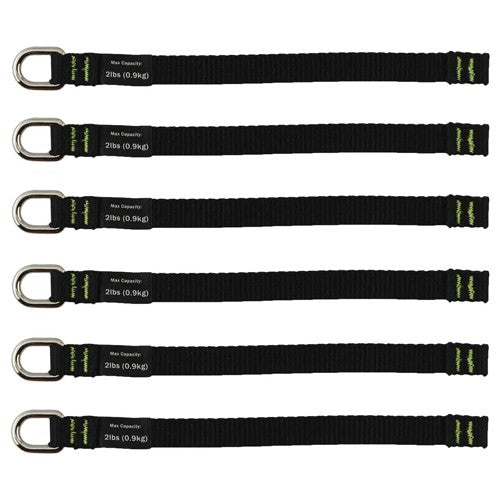 3700 2X-Long Black Web Tool Tails 2Lb 6-Pack - Apex Tool & Supply
