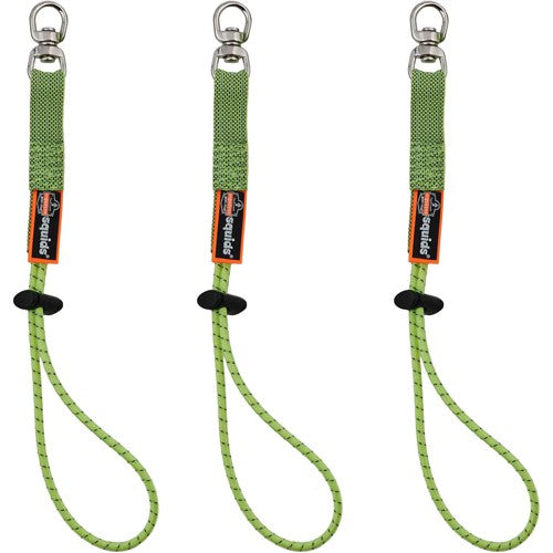 3713 Standard Lime Elastic Loop Tool Tail Swivel - 10Lbs 3-Pack - Apex Tool & Supply