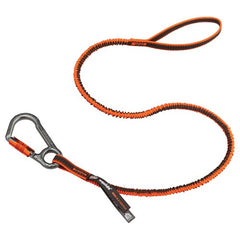 3108F Standard Orange Tool Lanyard Single Locking Carabiner - 15Lbs - Apex Tool & Supply