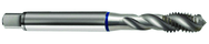 1/4-20 2B 3-Flute Cobalt Blue Ring Semi-Bottoming 40 degree Spiral Flute Tap-Bright - Apex Tool & Supply