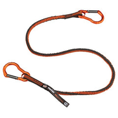 3110F Standard Gray Tool Lanyard Dual Carabiner-10Lbs - Apex Tool & Supply