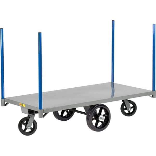 Little Giant - 3,000 Lb Capacity Steel Pipe Stake Truck - Steel Deck, 30" OAW, 48" Platform Length - Apex Tool & Supply