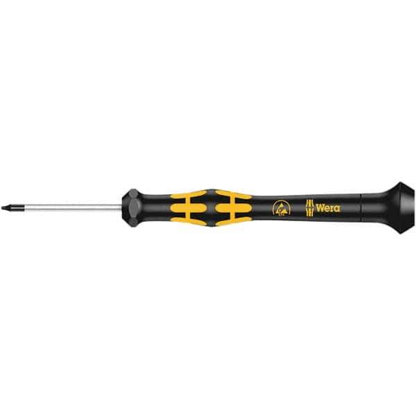 Wera - IPR1 Tamper Resistant Torx Driver - 40mm Blade Length, 137mm OAL, Ergonomic Handle - Apex Tool & Supply