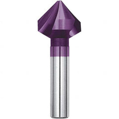 Magafor - 31mm Head Diam, 15/32" Shank Diam, 90° Solid Carbide Countersink - Apex Tool & Supply