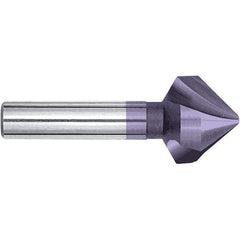 Magafor - 25mm Head Diam, 25/64" Shank Diam, 90° Cobalt Countersink - 2-5/8" OAL, Single End, Straight Shank, Right Hand Cut - Apex Tool & Supply
