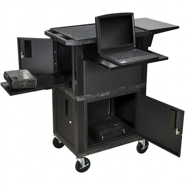 Luxor - Mobile Work Centers Type: Pull-Out Tray Shelf Storage Cabinet Load Capacity (Lb.): 300 - Apex Tool & Supply