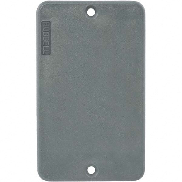 Hubbell Wiring Device-Kellems - Electrical Outlet Box & Switch Box Accessories Accessory Type: Box Cover Material: PBT Resin - Apex Tool & Supply