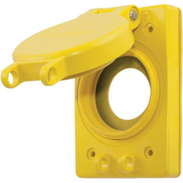 Hubbell Wiring Device-Kellems - Electrical Outlet Box & Switch Box Accessories Accessory Type: Weatherproof Cover Material: PBT Resin; Thermoplastic; Stainless Steel - Apex Tool & Supply
