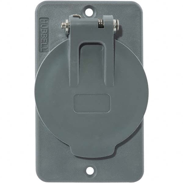 Hubbell Wiring Device-Kellems - Electrical Outlet Box & Switch Box Accessories Accessory Type: Box Cover Material: PBT Resin - Apex Tool & Supply