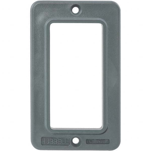 Hubbell Wiring Device-Kellems - Electrical Outlet Box & Switch Box Accessories Accessory Type: Box Cover Material: PBT Resin - Apex Tool & Supply