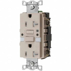 Hubbell Wiring Device-Kellems - GFCI Receptacles Grade: Commercial Color: Light Almond - Apex Tool & Supply
