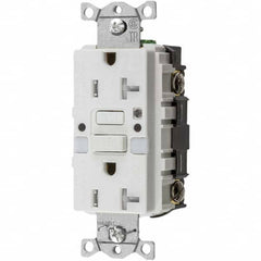 Hubbell Wiring Device-Kellems - GFCI Receptacles Grade: Commercial Color: White - Apex Tool & Supply