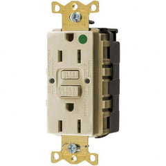 Hubbell Wiring Device-Kellems - GFCI Receptacles Grade: Hospital Color: Ivory - Apex Tool & Supply