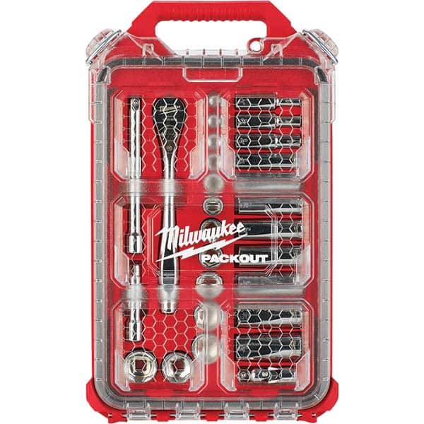 Milwaukee Tool - Socket Sets Measurement Type: SAE Drive Size: 3/8 - Apex Tool & Supply