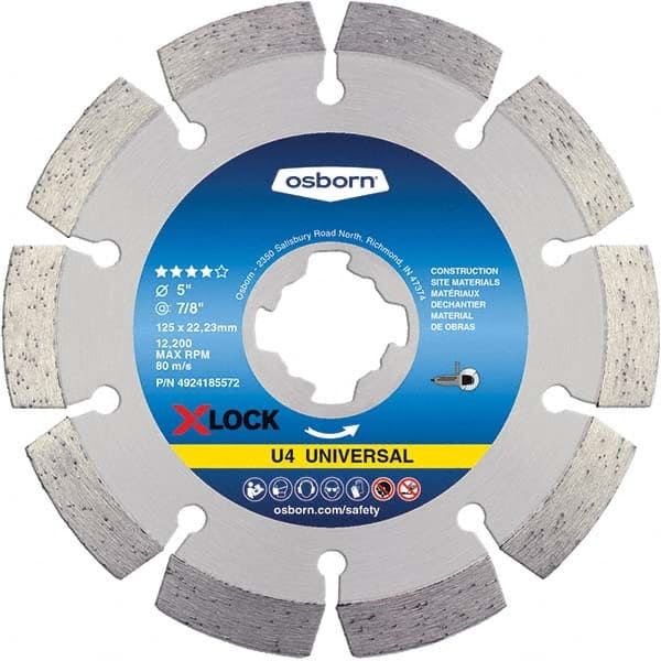Osborn - 5 x 0.09, 7/8" Hole Diamond Cutoff Wheel - Apex Tool & Supply