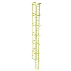 TRI-ARC - Rolling & Wall Mounted Ladders & Platforms Type: Fixed Ladder Style: Safety Cage - Apex Tool & Supply
