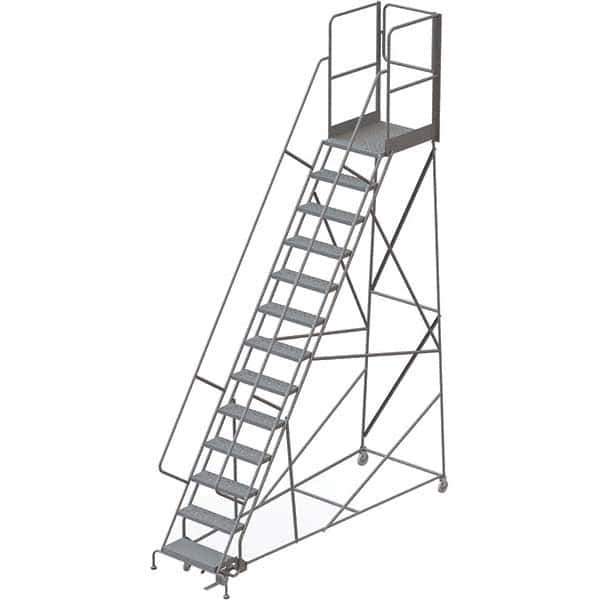 TRI-ARC - Rolling & Wall Mounted Ladders & Platforms Type: Rolling Warehouse Ladder Style: Rolling Platform Ladder - Apex Tool & Supply