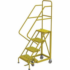 TRI-ARC - Rolling & Wall Mounted Ladders & Platforms Type: Stairway Slope Ladder Style: Forward Descent 50 Degree Incline - Apex Tool & Supply