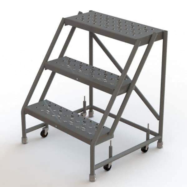 TRI-ARC - Rolling & Wall Mounted Ladders & Platforms Type: Rolling Warehouse Ladder Style: Rolling Platform Ladder - Apex Tool & Supply