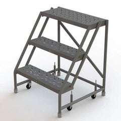 TRI-ARC - Rolling & Wall Mounted Ladders & Platforms Type: Rolling Warehouse Ladder Style: Rolling Platform Ladder - Apex Tool & Supply