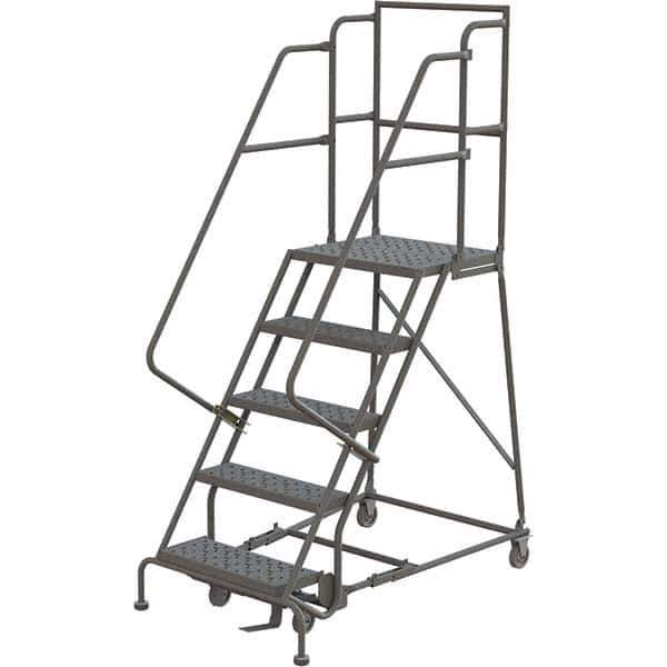TRI-ARC - Rolling & Wall Mounted Ladders & Platforms Type: Rolling Warehouse Ladder Style: Rolling Platform Ladder - Apex Tool & Supply