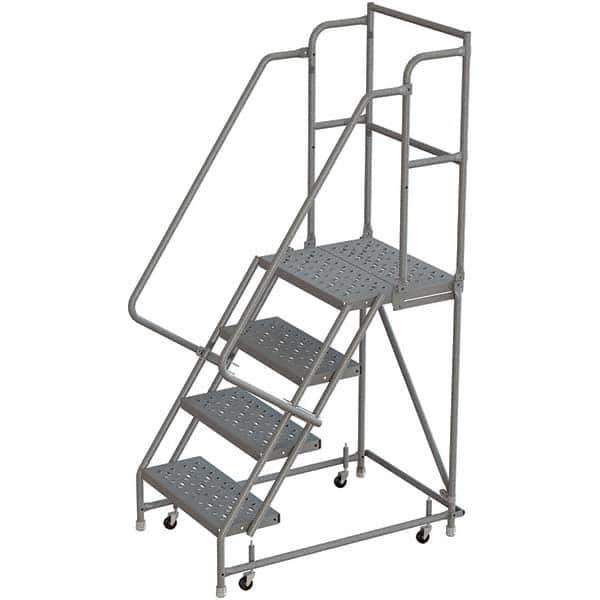 TRI-ARC - Rolling & Wall Mounted Ladders & Platforms Type: Rolling Warehouse Ladder Style: Rolling Platform Ladder - Apex Tool & Supply