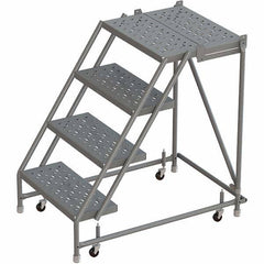 TRI-ARC - Rolling & Wall Mounted Ladders & Platforms Type: Rolling Warehouse Ladder Style: Rolling Platform Ladder - Apex Tool & Supply