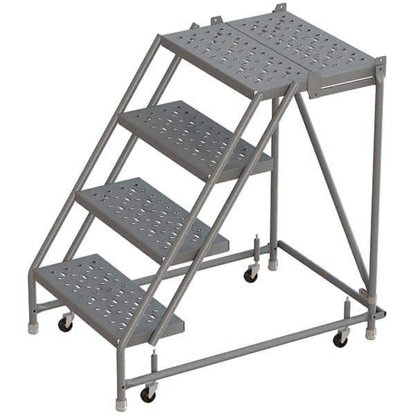 TRI-ARC - Rolling & Wall Mounted Ladders & Platforms Type: Rolling Warehouse Ladder Style: Rolling Platform Ladder - Apex Tool & Supply