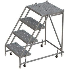 TRI-ARC - Rolling & Wall Mounted Ladders & Platforms Type: Rolling Warehouse Ladder Style: Rolling Platform Ladder - Apex Tool & Supply