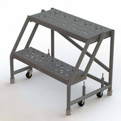 TRI-ARC - Rolling & Wall Mounted Ladders & Platforms Type: Rolling Warehouse Ladder Style: Rolling Platform Ladder - Apex Tool & Supply