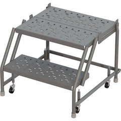TRI-ARC - Rolling & Wall Mounted Ladders & Platforms Type: Rolling Warehouse Ladder Style: Rolling Platform Ladder - Apex Tool & Supply