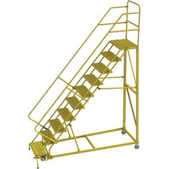 TRI-ARC - Rolling & Wall Mounted Ladders & Platforms Type: Stairway Slope Ladder Style: Forward Descent 50 Degree Incline - Apex Tool & Supply