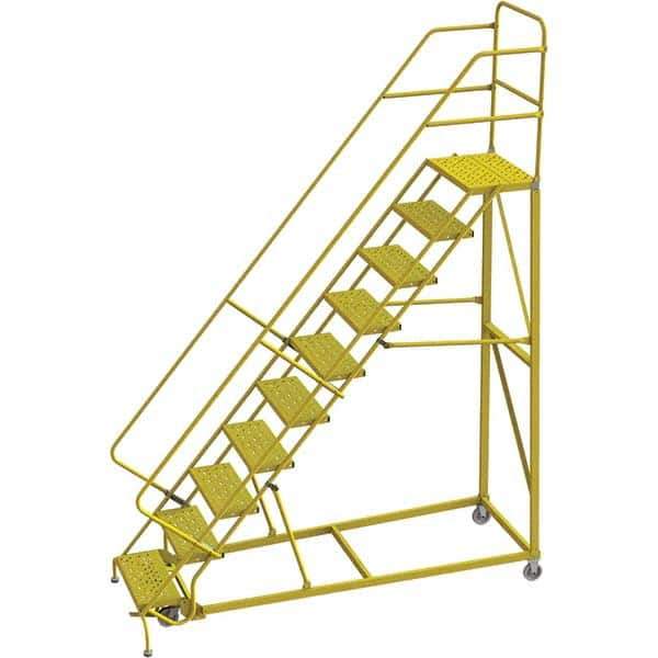 TRI-ARC - Rolling & Wall Mounted Ladders & Platforms Type: Stairway Slope Ladder Style: Forward Descent 50 Degree Incline - Apex Tool & Supply