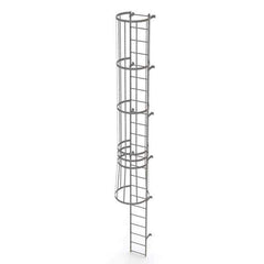 TRI-ARC - Rolling & Wall Mounted Ladders & Platforms Type: Fixed Ladder Style: Safety Cage - Apex Tool & Supply