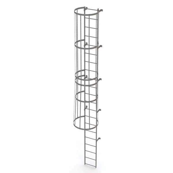 TRI-ARC - Rolling & Wall Mounted Ladders & Platforms Type: Fixed Ladder Style: Safety Cage - Apex Tool & Supply