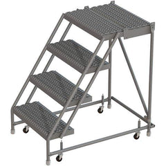 TRI-ARC - Rolling & Wall Mounted Ladders & Platforms Type: Rolling Warehouse Ladder Style: Rolling Platform Ladder - Apex Tool & Supply