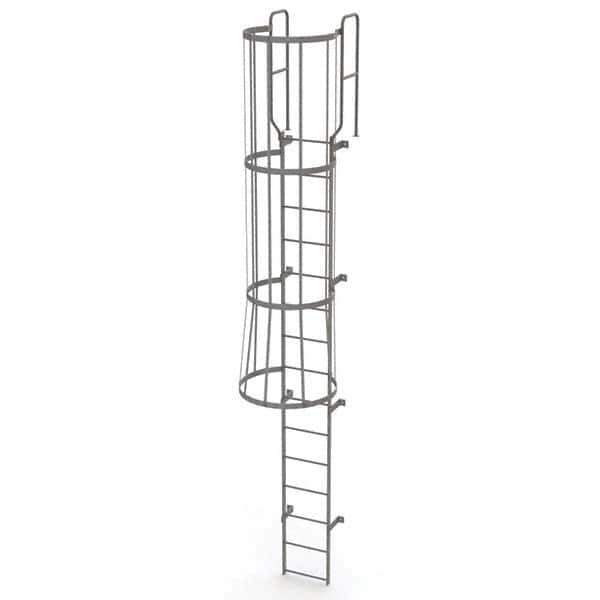 TRI-ARC - Rolling & Wall Mounted Ladders & Platforms Type: Fixed Ladder Style: Safety Cage - Apex Tool & Supply